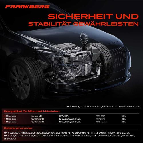 3x Motorlager Getriebelagerlager Vorne und Hinten für Mitsubishi Lancer 8 Outlander 3 2.0L Bild 3x Motorlager Getriebelagerlager Vorne und Hinten für Mitsubishi Lancer 8 Outlander 3 2.0L