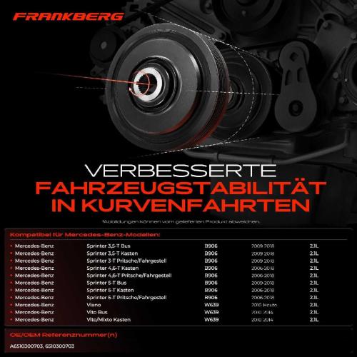 1x Riemenscheibe Kurbelwelle für Mercedes-Benz Sprinter 3,5-T B906 Viano W639 Bild 1x Riemenscheibe Kurbelwelle für Mercedes-Benz Sprinter 3,5-T B906 Viano W639