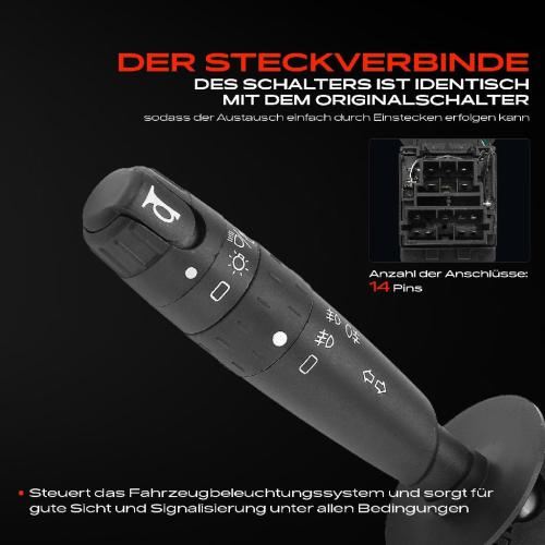 1x Kombischalter Lenkstockschalter für Citroën Xsara N1 N2 N0 N68 1997-2012 Bild 1x Kombischalter Lenkstockschalter für Citroën Xsara N1 N2 N0 N68 1997-2012