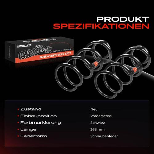 Frankberg 2x Fahrwerksfeder Vorderachse f r Citro n Jumpy Fiat Scudo Peugeot Expert VF3A VF3U Bj ab 2007 Bild Frankberg 2x Fahrwerksfeder Vorderachse f r Citro n Jumpy Fiat Scudo Peugeot Expert VF3A VF3U Bj ab 2007