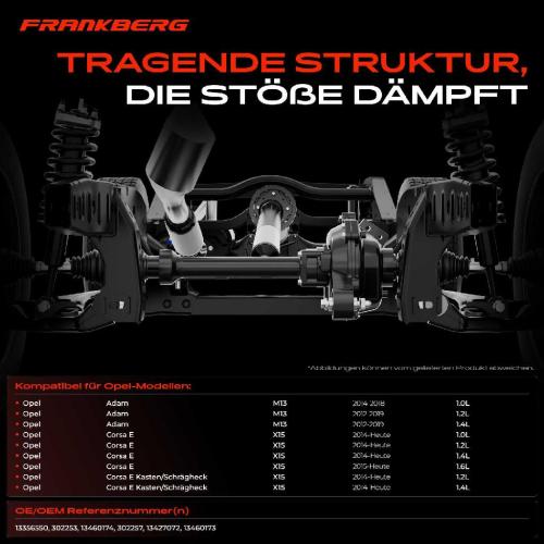 1x Achskörper Achsträger Motorträger Vorderachse für Opel Corsa E Kasten/Schrägheck X15 Adam M13 Bild 1x Achskörper Achsträger Motorträger Vorderachse für Opel Corsa E Kasten/Schrägheck X15 Adam M13