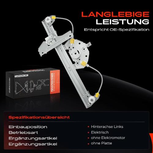 Frankberg 1x Fensterheber Hinten Links für Citroën C4 I LC C4 Stufenheck 2004-2011 Bild Frankberg 1x Fensterheber Hinten Links für Citroën C4 I LC C4 Stufenheck 2004-2011