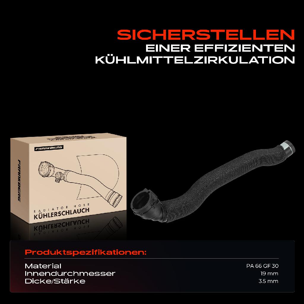 1x Kühlerschlauch Kühlwasserschlauch für Audi A6 4F2 A6 Allroad 4FH A6 Avant