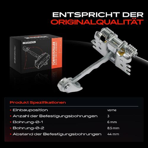 1x Türfeststeller Türfangband Türstopper Vorne für Renault Laguna III Grandtour 2.0L Bild 1x Türfeststeller Türfangband Türstopper Vorne für Renault Laguna III Grandtour 2.0L