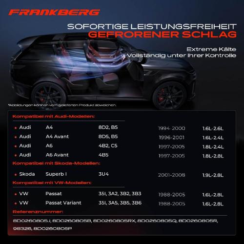 Frankberg 1x Klimakompressor für VW Passat 3B5 3B2 Audi A4 8D B5 A6 4B Skoda Bild Frankberg 1x Klimakompressor für VW Passat 3B5 3B2 Audi A4 8D B5 A6 4B Skoda