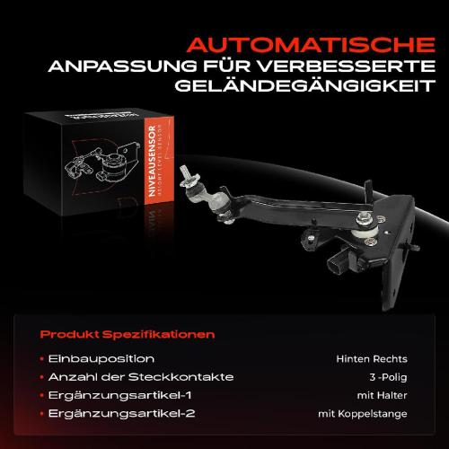 1x Höhensensor Niveauregulierung Hinten Rechts für Lexus LS F4 460 600 2006-2021 Bild 1x Höhensensor Niveauregulierung Hinten Rechts für Lexus LS F4 460 600 2006-2021