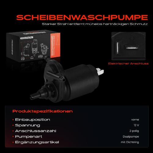 1x Waschwasserpumpe Scheibenreinigung Vorne für Alfa Romeo 145 146 930 147 937 Bild 1x Waschwasserpumpe Scheibenreinigung Vorne für Alfa Romeo 145 146 930 147 937