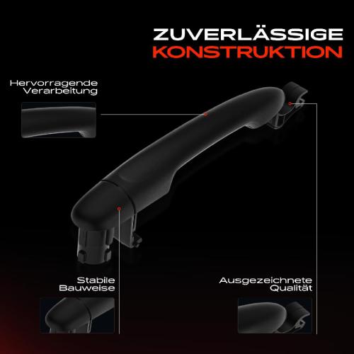 1x Türgriff Vorne und Hinten außen für Renault Captur I Clio IV Grandtour Kasten/Schrägheck Bild 1x Türgriff Vorne und Hinten außen für Renault Captur I Clio IV Grandtour Kasten/Schrägheck