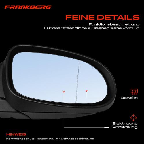 Frankberg 1x Außenspiegel Rechts für Mercedes-Benz A-Klasse W168 1997-2004 Bild Frankberg 1x Außenspiegel Rechts für Mercedes-Benz A-Klasse W168 1997-2004