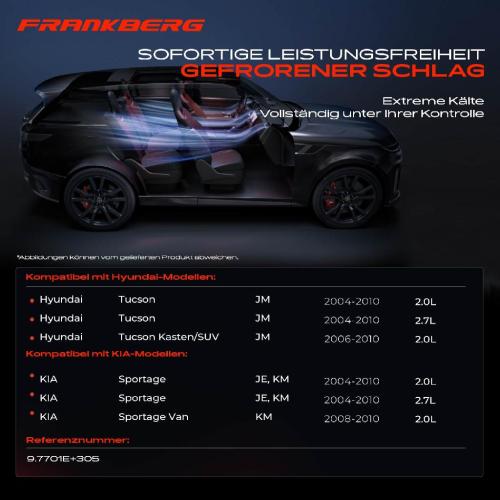 1x Klimakompressor für KIA Sportage JE KM Hyundai Tucson JM 2.0L 2.7L 2004-2010 Bild 1x Klimakompressor für KIA Sportage JE KM Hyundai Tucson JM 2.0L 2.7L 2004-2010