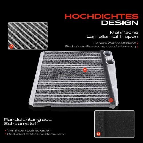 1x Wärmetauscher Innenraumheizung für VW Golf 5 6 Audi A3 Skoda Octavia Seat Leon Bild 1x Wärmetauscher Innenraumheizung für VW Golf 5 6 Audi A3 Skoda Octavia Seat Leon