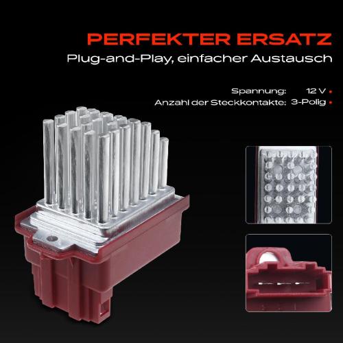 1x Widerstand Vorwiderstand Gebläsemotor für VW Audi Ford Seat Skoda 1988-2015 Bild 1x Widerstand Vorwiderstand Gebläsemotor für VW Audi Ford Seat Skoda 1988-2015