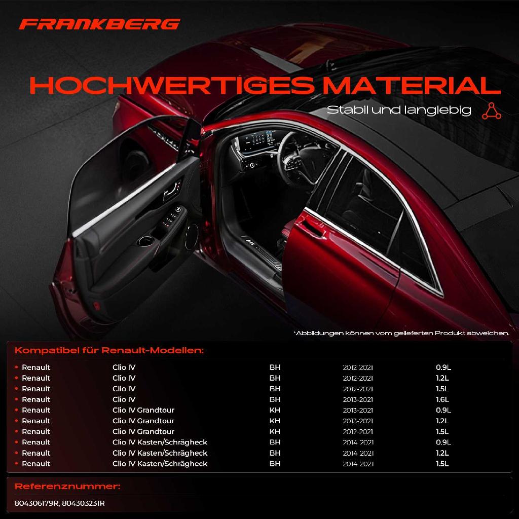 1x Türfeststeller Türfangband Türstopper Vorne für Renault Clio IV Grandtour Kasten/Schrägheck BH KH