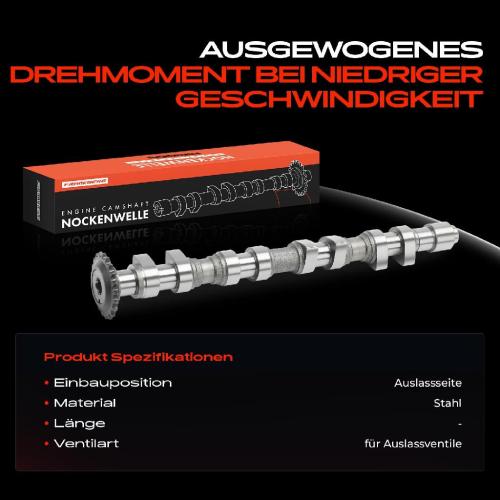 Frankberg 1x Nockenwelle für VW Golf IV Polo Passat Audi A3 8L1 1996-2003 A4 A6 Seat Skoda Bild Frankberg 1x Nockenwelle für VW Golf IV Polo Passat Audi A3 8L1 1996-2003 A4 A6 Seat Skoda