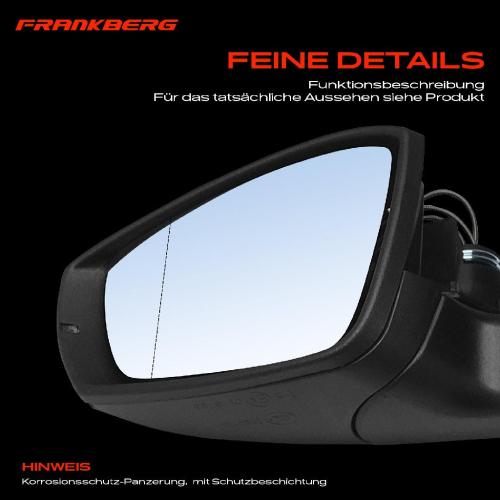 Frankberg 1x Au enspiegel Links f r VW Polo 6C1 6R1 1.2L 1.4L 1.6L 2009-2022 Bild Frankberg 1x Au enspiegel Links f r VW Polo 6C1 6R1 1.2L 1.4L 1.6L 2009-2022