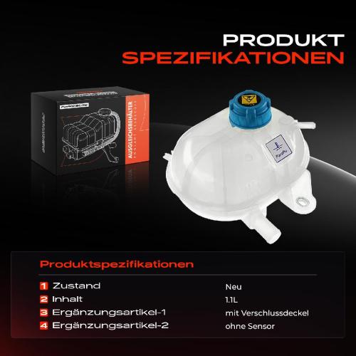 1x Ausgleichsbehälter Kühlmittelbehälter für Fiat 500 C 312 Panda 169 Ford KA Bild 1x Ausgleichsbehälter Kühlmittelbehälter für Fiat 500 C 312 Panda 169 Ford KA