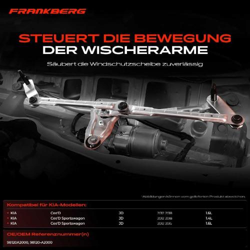 Frankberg 1x Wischergestänge Vorne für KIA Cee'D JD Sportswagon 2012-2018 Bild Frankberg 1x Wischergestänge Vorne für KIA Cee'D JD Sportswagon 2012-2018