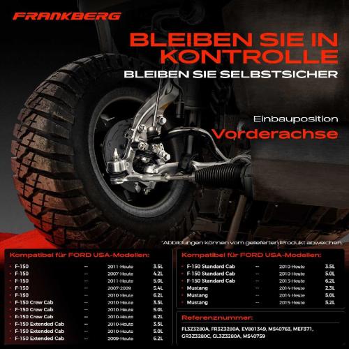 2x Spurstange Vorderachse für FORD USA F-150 Crew Cab Pick-up Extended Standard Mustang Convertible Coupe Bild 2x Spurstange Vorderachse für FORD USA F-150 Crew Cab Pick-up Extended Standard Mustang Convertible Coupe