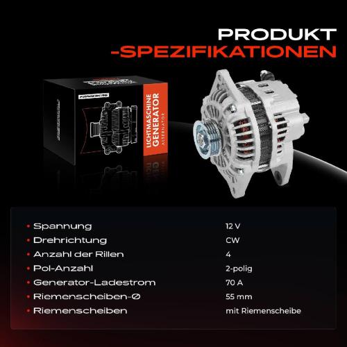 Frankberg 1x Lichtmaschine Generator für Mazda 323 C V 323 F V 323 S V BA MX-3 EC MX-5 I Bild Frankberg 1x Lichtmaschine Generator für Mazda 323 C V 323 F V 323 S V BA MX-3 EC MX-5 I