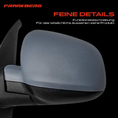 Frankberg 1x Außenspiegel Links für Mercedes-Benz Citan Kasten/MPV Mixto Tourer Renault Kangoo Bild Frankberg 1x Außenspiegel Links für Mercedes-Benz Citan Kasten/MPV Mixto Tourer Renault Kangoo