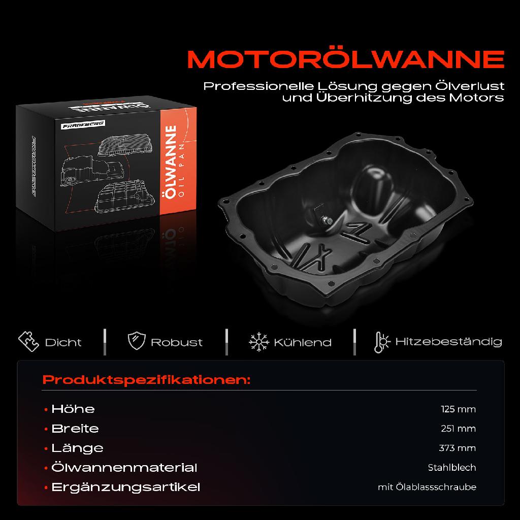 1x Ölwanne Motorölwanne für Ford Fiesta VII HF HJ Puma CF7 J2K 1.5L