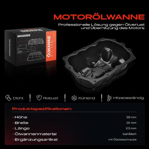 Frankberg 1x Ölwanne Motorölwanne für Ford Fiesta VII HF HJ Puma CF7 J2K 1.5L Bild Frankberg 1x Ölwanne Motorölwanne für Ford Fiesta VII HF HJ Puma CF7 J2K 1.5L