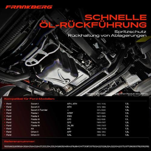 Frankberg 1x Ölwanne Motorölwanne für Ford Escort I II IV V VI VII Fiesta I II III IV KA Orion II 1.1 1.3L Bild Frankberg 1x Ölwanne Motorölwanne für Ford Escort I II IV V VI VII Fiesta I II III IV KA Orion II 1.1 1.3L