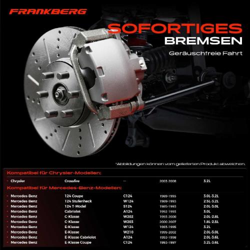 2x Bremsscheiben Hinterachse für Mercedes-Benz C124 W124 S124 A124 W202 W203 CL203 1985-2011 Bild 2x Bremsscheiben Hinterachse für Mercedes-Benz C124 W124 S124 A124 W202 W203 CL203 1985-2011