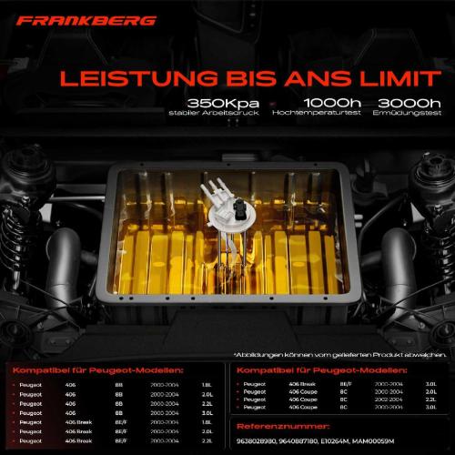 1x Kraftstoffpumpe für Peugeot 406 8B 406 Break 8E/F 406 Coupe 8C 1.8L 2.0L 2.2L 3.0L 2000-2004 Bild 1x Kraftstoffpumpe für Peugeot 406 8B 406 Break 8E/F 406 Coupe 8C 1.8L 2.0L 2.2L 3.0L 2000-2004