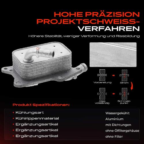 1x Ölkühler Motoröl für Mercedes-Benz C-Klasse W205 E-Klasse W212 GLC X253 SLC R172 Bild 1x Ölkühler Motoröl für Mercedes-Benz C-Klasse W205 E-Klasse W212 GLC X253 SLC R172