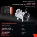 1x Klimakompressor für Citroën Berlingo Saxo Peugeot 106 306 Partner 1.1L 1.4L 1.6L