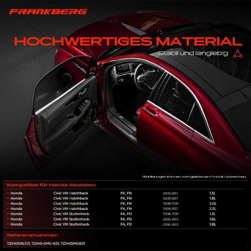 1x Türfeststeller Türfangband Türstopper Vorne für Honda Civic VIII Hatchback Stufenheck FN Bild 1x Türfeststeller Türfangband Türstopper Vorne für Honda Civic VIII Hatchback Stufenheck FN