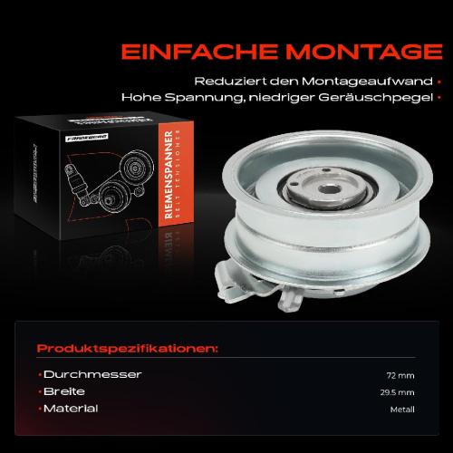 1x Spannrolle Riemenspanner für VW Golf Sharan Audi A3 8P A4 Skoda Octavia Seat Bild 1x Spannrolle Riemenspanner für VW Golf Sharan Audi A3 8P A4 Skoda Octavia Seat