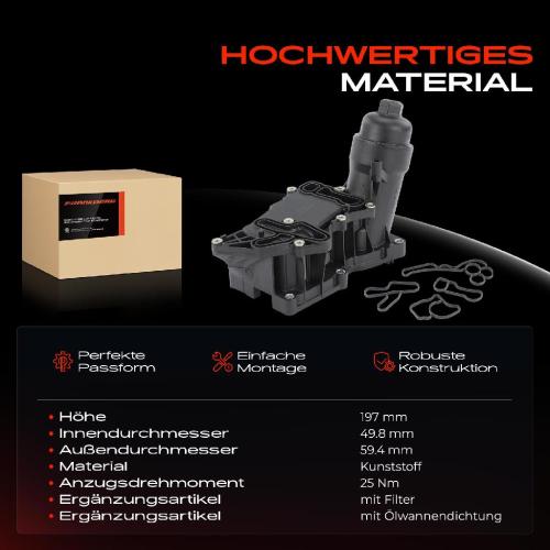 1x Ölfiltergehäuse für BMW F20 F21 F22 F87 F34 MINI R56 Toyota Auris Bild 1x Ölfiltergehäuse für BMW F20 F21 F22 F87 F34 MINI R56 Toyota Auris