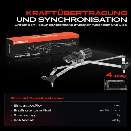 Frankberg 1x Wischerarm Scheibenwischer Vorne für Mercedes-Benz Citan Tourer W415 Renault Kangoo/Grand Kangoo Bild Frankberg 1x Wischerarm Scheibenwischer Vorne für Mercedes-Benz Citan Tourer W415 Renault Kangoo/Grand Kangoo