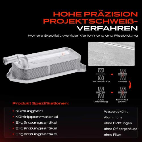 1x Ölkühler Motoröl für Toyota Avensis T25 T27 Auris E15 RAV 4 Verso Lexus 2.0L 2.2L Bild 1x Ölkühler Motoröl für Toyota Avensis T25 T27 Auris E15 RAV 4 Verso Lexus 2.0L 2.2L
