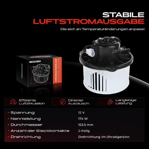 Frankberg 1x Gebläsemotor Innenraumgebläse für VW Volvo S40 I 644 VS V40 Kombi 645 1.6L 2.0L Bild Frankberg 1x Gebläsemotor Innenraumgebläse für VW Volvo S40 I 644 VS V40 Kombi 645 1.6L 2.0L