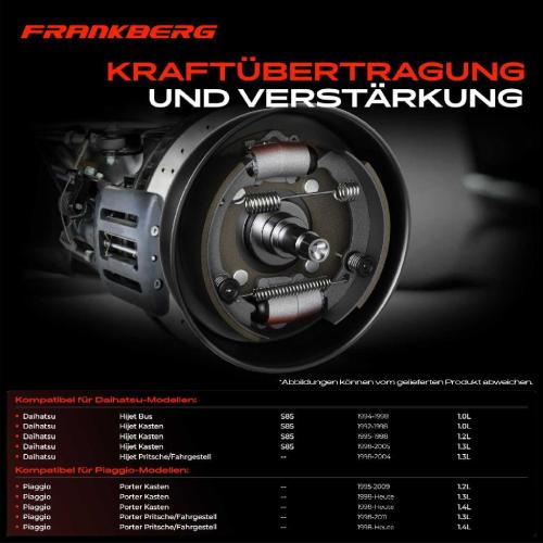 2x Radbremszylinder Hinten für Daihatsu Hijet S85 Piaggio Porter 1.0L-1.4L Bild 2x Radbremszylinder Hinten für Daihatsu Hijet S85 Piaggio Porter 1.0L-1.4L