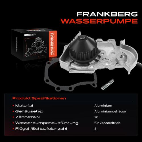 1x Wasserpumpe Kühlwasserpumpe für Renault Clio II Logan Megane Thalia Dacia Logan Sandero 1.4L 1.6L Bild 1x Wasserpumpe Kühlwasserpumpe für Renault Clio II Logan Megane Thalia Dacia Logan Sandero 1.4L 1.6L