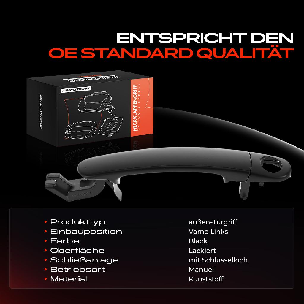 1x Türgriff Vorne Links außen für VW Golf IV V Polo Passat Bora Variant Fox Schrägheck Lupo Audi A2 Seat Skoda