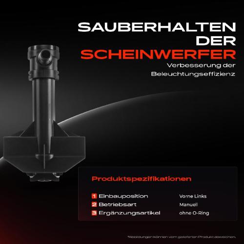 1x Scheinwerferreinigung Waschwasserdüse Vorne Links für Audi Q3 8UB 8UG 2012-2014 Bild 1x Scheinwerferreinigung Waschwasserdüse Vorne Links für Audi Q3 8UB 8UG 2012-2014