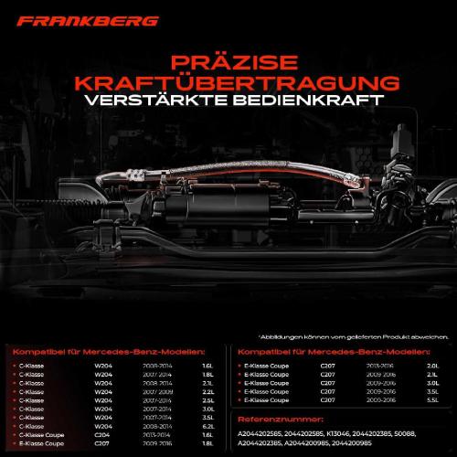 1x Seilzug Feststellbremse Hinterachse beidseitig für Mercedes-Benz C-Class W204 E-Class A207 Bild 1x Seilzug Feststellbremse Hinterachse beidseitig für Mercedes-Benz C-Class W204 E-Class A207