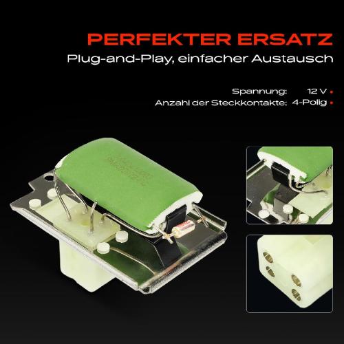 1x Widerstand Vorwiderstand Gebläsemotor für VW Golf 2 Passat B3 B4 Audi 80 Seat Toledo Fiat Bild 1x Widerstand Vorwiderstand Gebläsemotor für VW Golf 2 Passat B3 B4 Audi 80 Seat Toledo Fiat