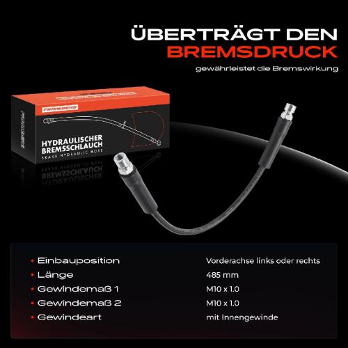 1x Bremsschlauch Bremsschläuche Vorderachse Links oder Rechts für Mercedes-Benz G-Klasse W461 W463 270-500 55 AMG Bild 1x Bremsschlauch Bremsschläuche Vorderachse Links oder Rechts für Mercedes-Benz G-Klasse W461 W463 270-500 55 AMG