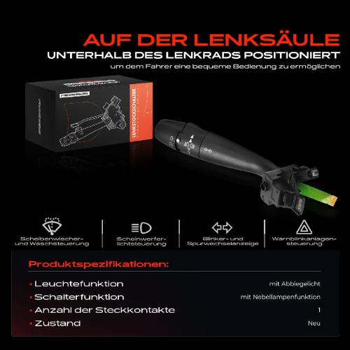 1x Kombischalter Lenkstockschalter für Peugeot 307 406 206 3A/C 8B 2E/K 8E/F 8C Bild 1x Kombischalter Lenkstockschalter für Peugeot 307 406 206 3A/C 8B 2E/K 8E/F 8C