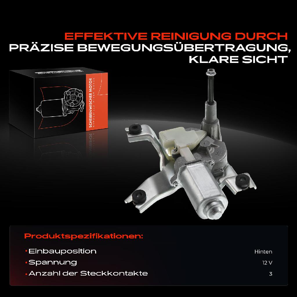 1x Wischermotor Scheibenwischermotor Hinten für Dodge Caliber Jeep Compass Patriot