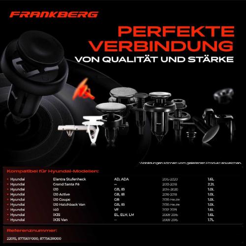 10x Befestigungsclips Radträger für Hyundai Santa Fé III KIA Ceed Bild 10x Befestigungsclips Radträger für Hyundai Santa Fé III KIA Ceed