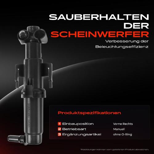 1x Scheinwerferreinigung Waschwasserdüse Vorne Rechts für BMW 7er F01 F02 F03 F04 2008-2015 Bild 1x Scheinwerferreinigung Waschwasserdüse Vorne Rechts für BMW 7er F01 F02 F03 F04 2008-2015