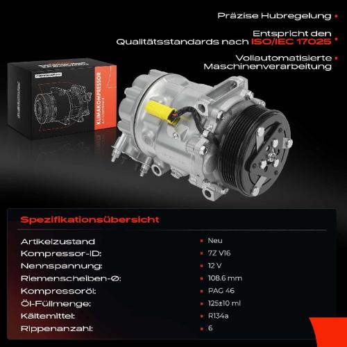 1x Klimakompressor für Citroën Jumper Peugeot Boxer 2.0L 2015-2019 Bild 1x Klimakompressor für Citroën Jumper Peugeot Boxer 2.0L 2015-2019