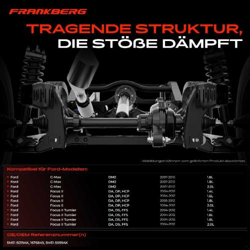 1x Achskörper Achsträger Motorträger Vorderachse für Ford Focus C-Max DM2 Focus II DA DP HCP DB DH DS Bild 1x Achskörper Achsträger Motorträger Vorderachse für Ford Focus C-Max DM2 Focus II DA DP HCP DB DH DS